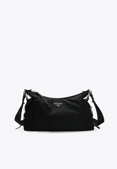 Prada Large Explore Shoulder Bag In Black