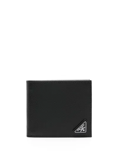 Prada Large Horizontal Wallet Accessories In Black