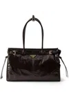 Prada Bonnie Extragrosse Handtasche Aus Leder In Brown
