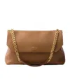 Prada Medium Leather Shoulder Bag In Brown
