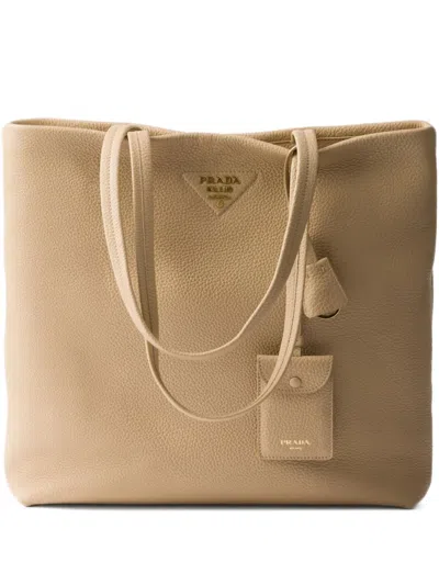 Prada Large Leather Tote Bag