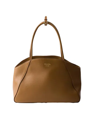Prada Large Leather Tote Bag