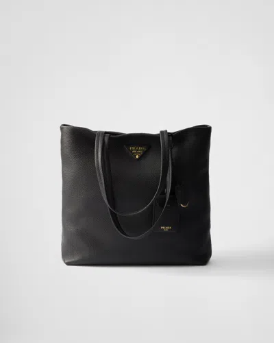 PRADA GROSSE TOTE BAG AUS LEDER
