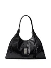 Prada Large Leather Tote Bag In Black