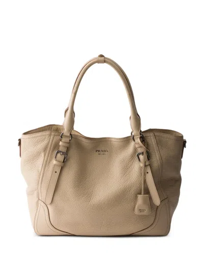 Prada Grosser Shopper In Brown
