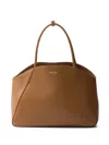 Prada Women's Caramel Leather Shopping Bag In Brown