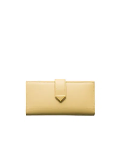 Prada Strap Fastening Wallet In Nude
