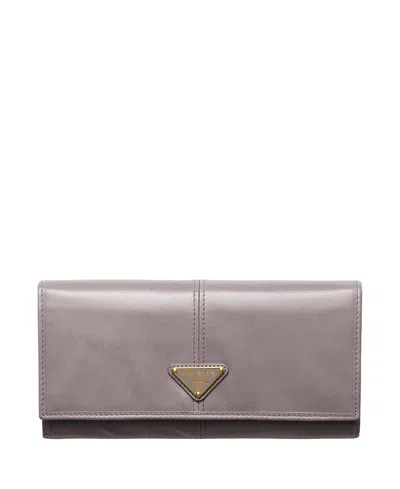 PRADA LARGE LEATHER WALLET