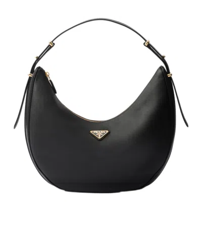 PRADA PRADA ARQUÉ ZIP-UP LARGE SHOULDER BAG