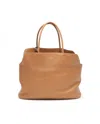 Prada Large Logo-stamp Soft Tote Bag In Brown
