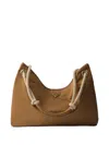 Prada Mariner Large Re-nylon Shoulder Bag In Brandy