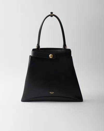 PRADA LARGE PRADA CAREY LEATHER BAG