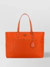 Prada Women Orange Re-nylon Large Re-edition 1978 Shopping Bag In Orange