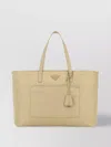 Prada Re-edition 1978 Large Re-nylon And Saffiano Leather Tote Bag In Brown