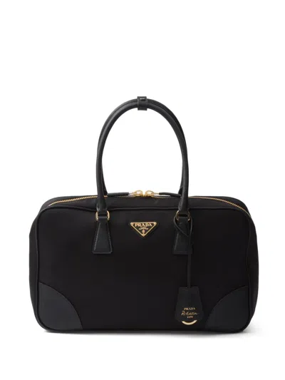 Prada Large Re-edition 1978 Tote Bag In Black