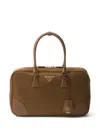 Prada Large Re-edition 1978 Tote Bag In Brown
