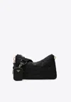Prada Large Re-nylon Padded Crossbody Bag In Black