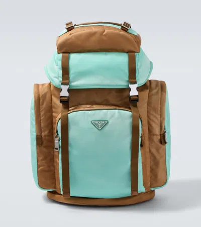 Prada Large Re-nylon And Saffiano Leather Backpack