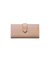Prada Large Saffiano And Smooth Leather Wallet In Neutral