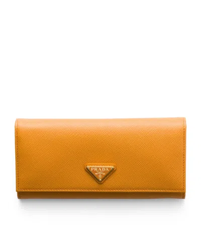 Prada Large Saffiano Leather Wallet