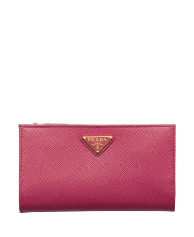 Prada Large Saffiano Leather Wallet