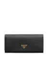 Prada Envelope Flap Leather Slim Wallet