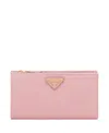 Prada Large Saffiano Leather Wallet In Pink