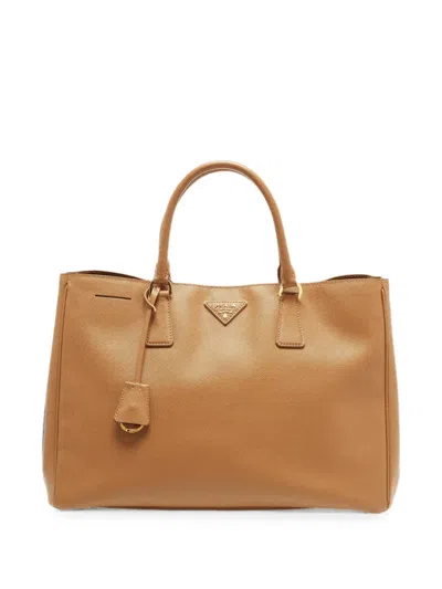 Pre-owned Prada Large Saffiano Lux Tote Bag In Neutrals