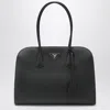 Prada Large Shopping Bag In Black Leather