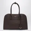 Prada Borsa Shopping Media In Pelle Melanzana  Donna
