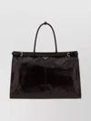 Prada Chocolate Leather Large Shopping Bag