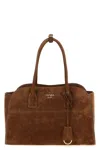 Prada Large Suede Shopping Bag
