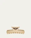 Prada Triangular Claw Clip Hair Accessory