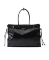 Prada Bonnie Extra Large Convertible Leather Shoulder Handbag In Black