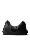 Prada Large Triangle-logo Shoulder Bag In Black