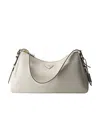 Prada Re-edition Patent Leather Shoulder Bag In White