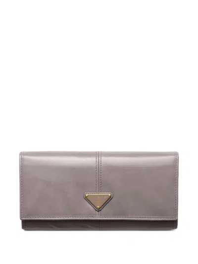 Prada Large Triangle-plaque Wallet