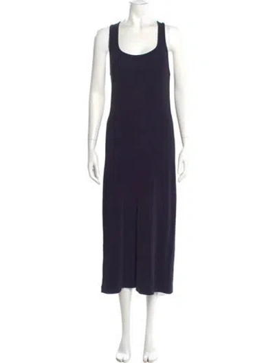 Pre-owned Prada Late 1980's - Early 1990's Long Dress In Blue