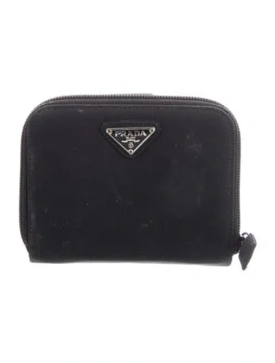 Pre-owned Prada Late 1990's - Early 2000's Compact Wallet In Black