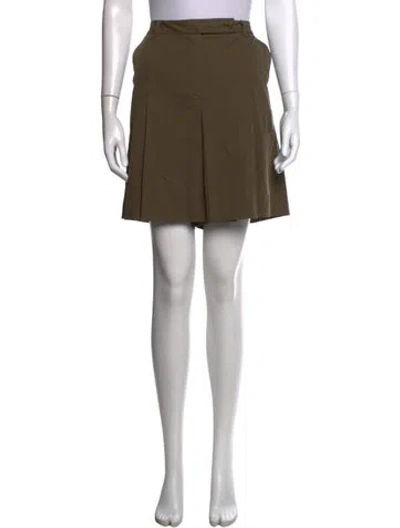 Pre-owned Prada Late 1990's - Early 2000's Mini Shorts In Green