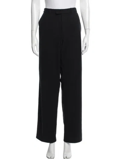 Pre-owned Prada Late 1990's - Early 2000's Wide Leg Pants In Black