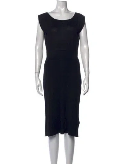 Pre-owned Prada Late 2000's - Early 2010's Knee-length Dress In Black