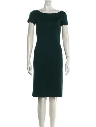 Pre-owned Prada Late 2000's - Early 2010's Knee-length Dress In Green