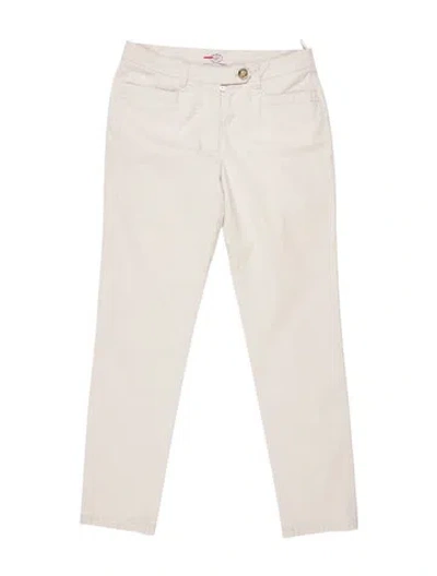 Pre-owned Prada Late 2000's - Early 2010's Straight Leg Pants In Neutral
