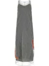 Prada Women Silver Mesh Long Dress In Grey