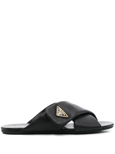 PRADA LEAHTER SANDALS