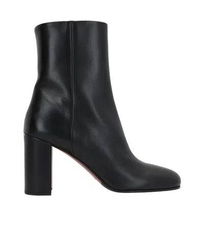 PRADA PRADA TRIANGLE-LOGO HIGH-HEELED BOOTS