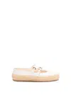Prada Nappa Leather Ballerinas In Beige