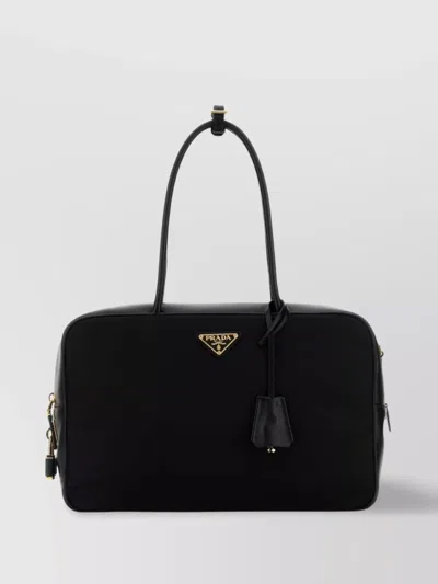 Prada Leather And Nylon Handbag