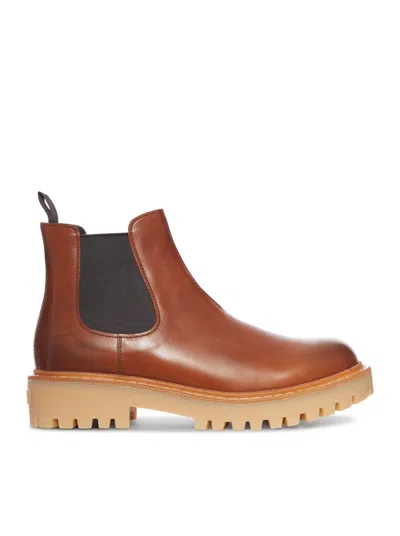 Prada Leather Ankle Boots